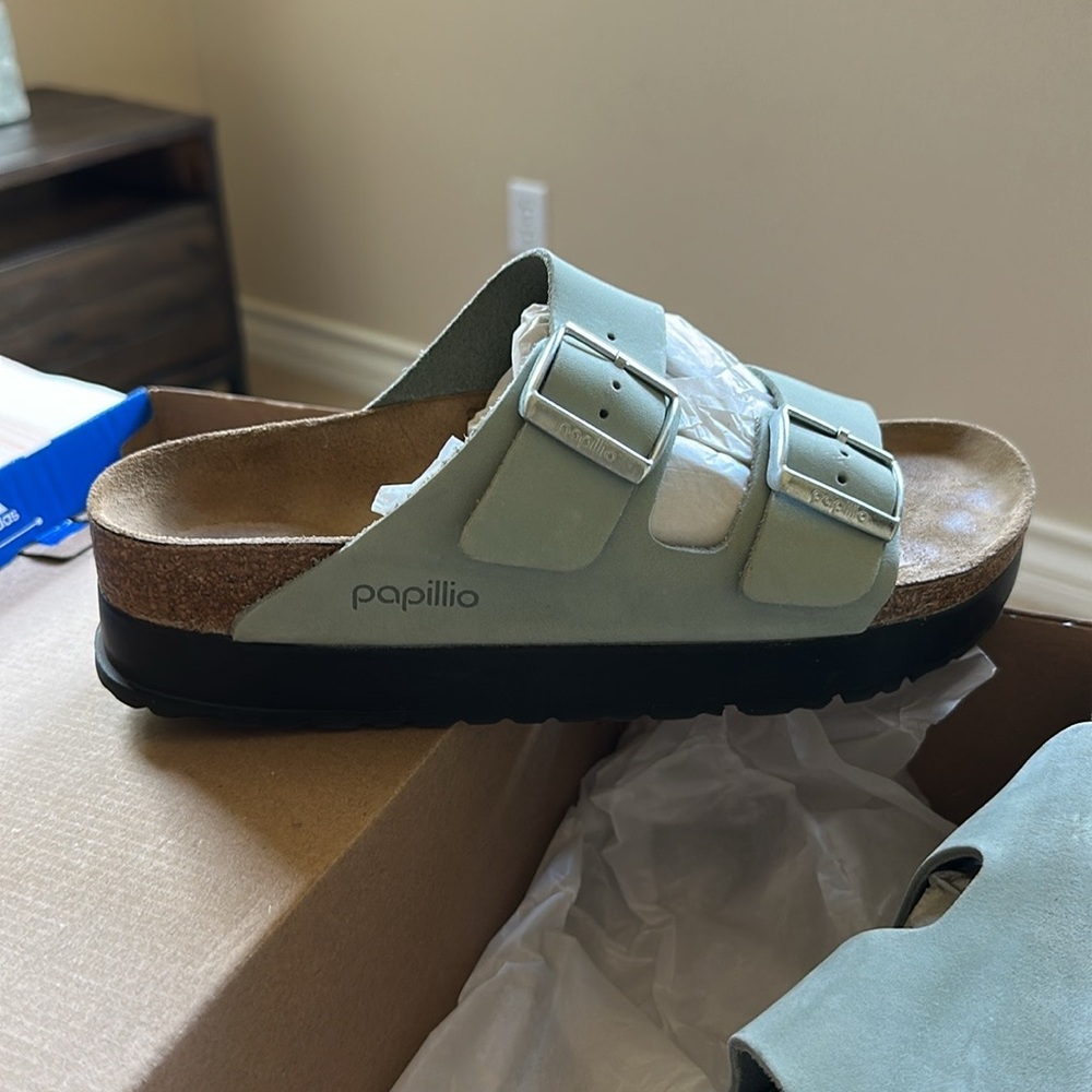Birkenstock Papillio Mint Green Size 39